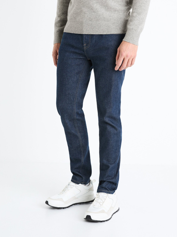 Celio Sötétkék férfi slim fit farmer Celio Fotaper