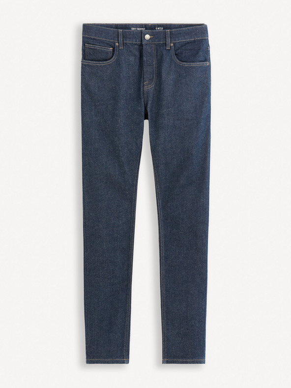 Celio Sötétkék férfi slim fit farmer Celio Fotaper