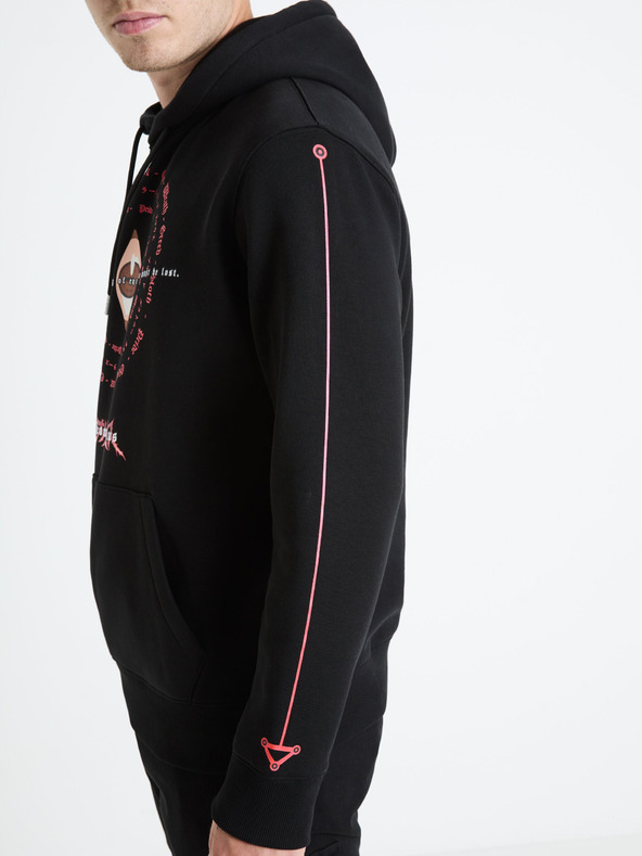 Celio Fekete férfi kapucnis pulóver Celio Fullmetal Alchemist