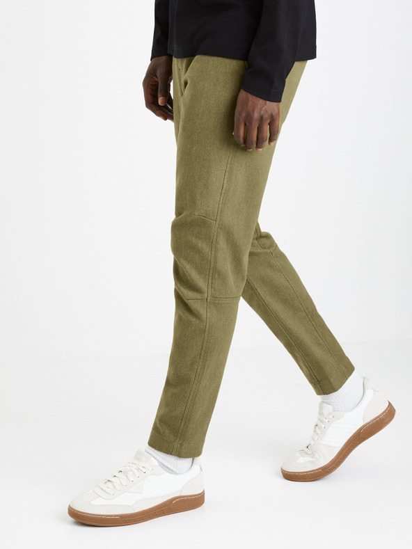 Celio Khaki színű férfi rövidnadrág Celio Fodamso