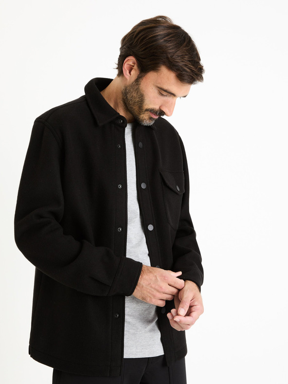 Celio Fekete férfi felsőruházati ing Celio Faliau