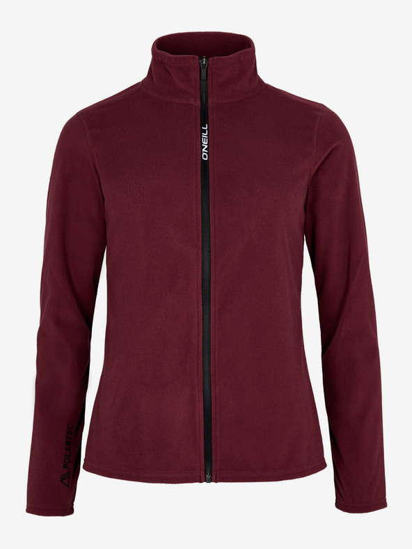 O'Neill Női bordó fleece cipzáras kapucnis pulóver állógallérral O'Neill Jack's