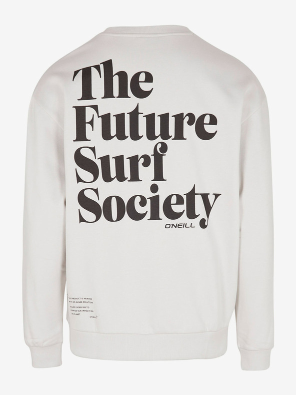 O'Neill Fehér férfi O'Neill Future Surf Society nyomtatott hátú férfi pulóver