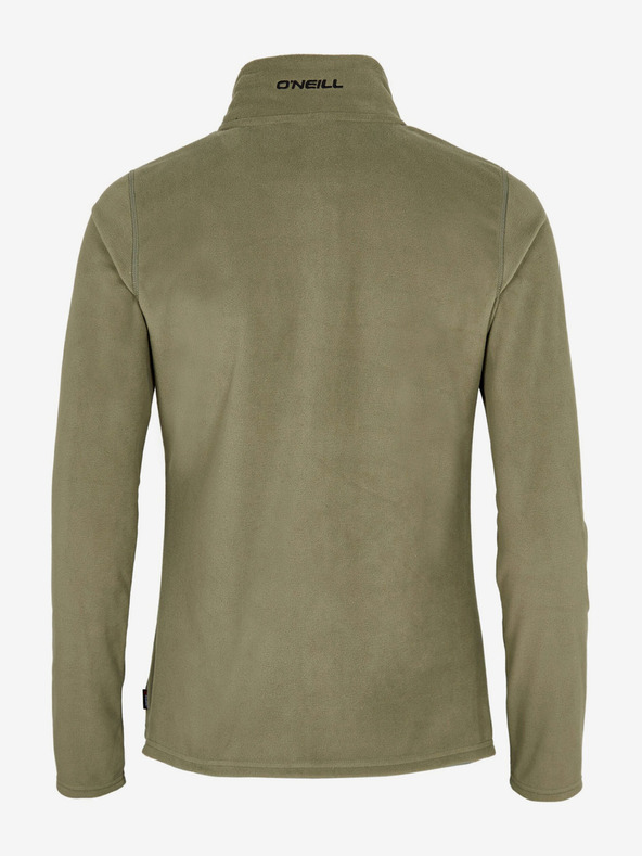 O'Neill Khaki színű női gyapjú cipzáras kapucnis pulóver állógallérral O'Neill Jack's