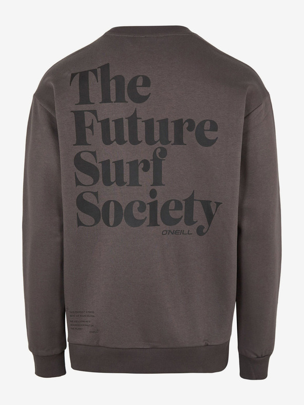 O'Neill Sötétzöld férfi O'Neill Future Surf Society nyomtatott hátú férfi pulóver