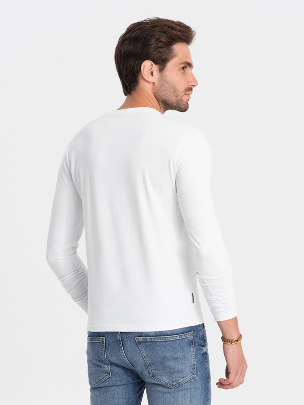 Ombre Clothing Fehér férfi póló Ombre ruházat