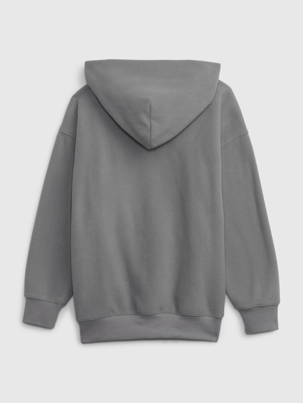 GAP Gyerek pulóver logóval és fleece béléssel GAP