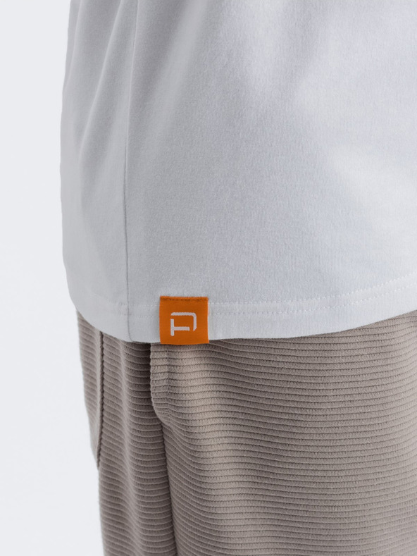 Ombre Clothing Szürke és fehér férfi Ombre Clothing Reglan férfi póló