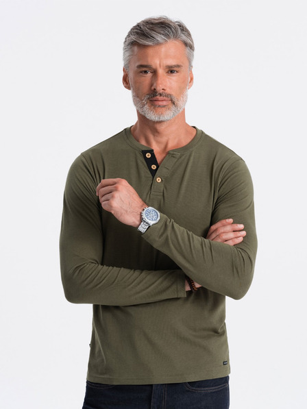 Ombre Clothing Henley Póló