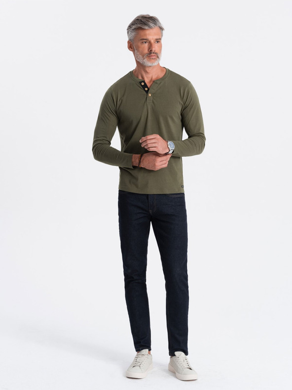 Ombre Clothing Henley Póló