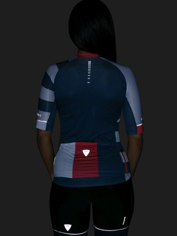 Kilpi Fehér és kék női Kilpi Wild kerékpáros mez