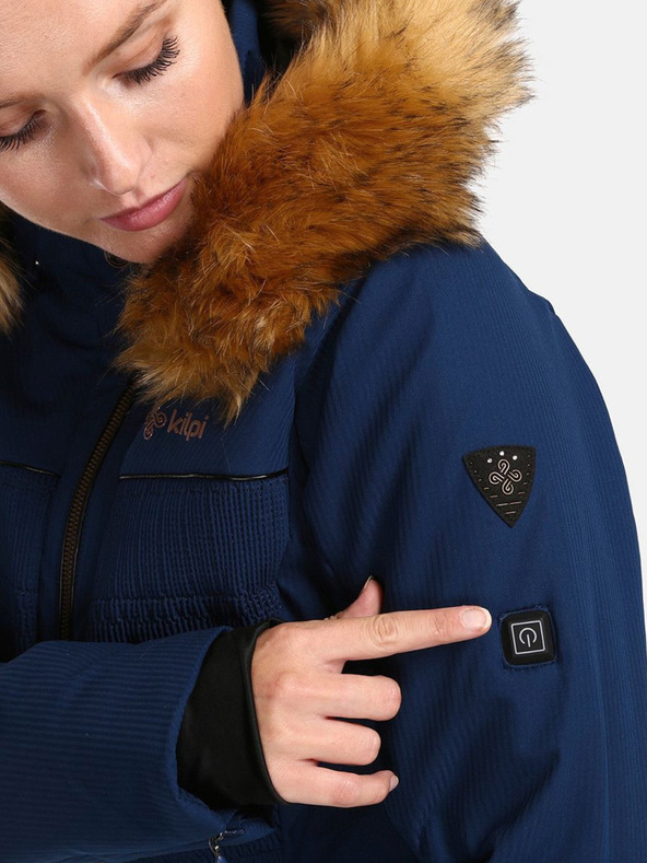 Kilpi Sötétkék női Kilpi Emilin-W fűtött sífutó kabát