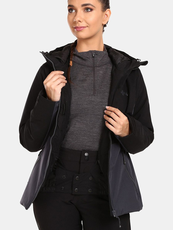 Kilpi Fekete női Kilpi Flip sí kabát