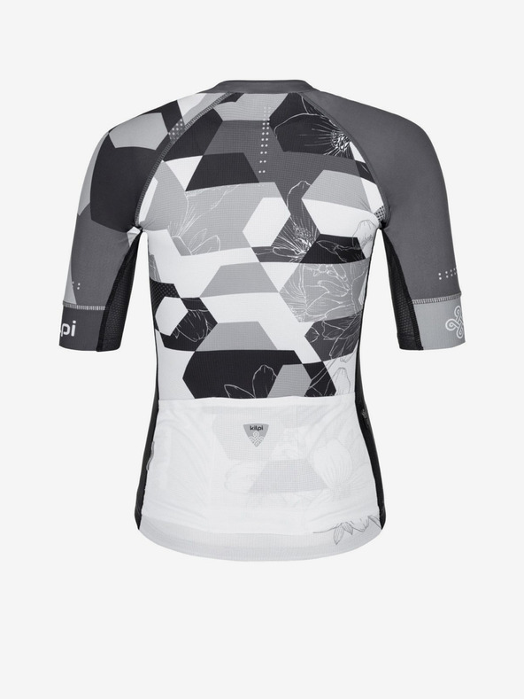 Kilpi Fekete-fehér női Kilpi Adamello-W kerékpáros mez