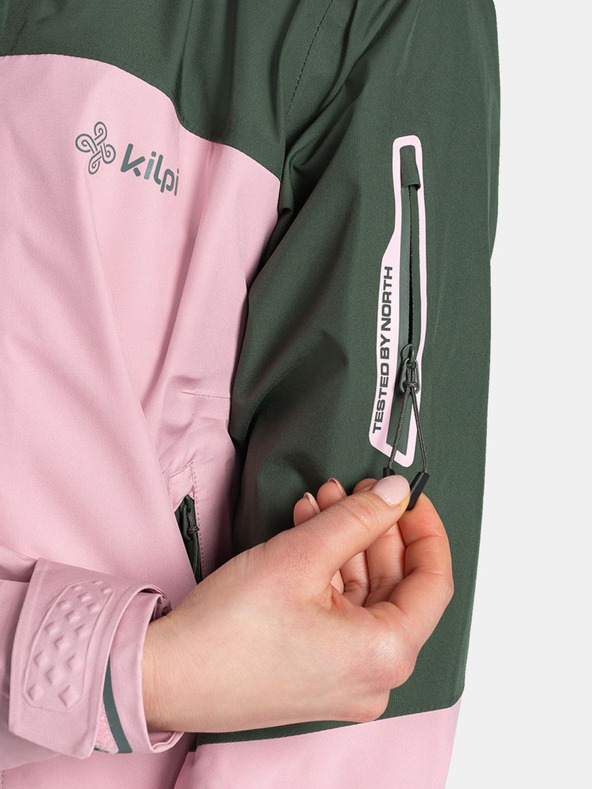 Kilpi Zöld és rózsaszín női vízálló dzseki Kilpi Mamba
