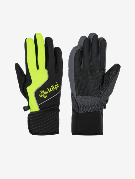 Kilpi Sárga és fekete női softshell kesztyű Kilpi Rot