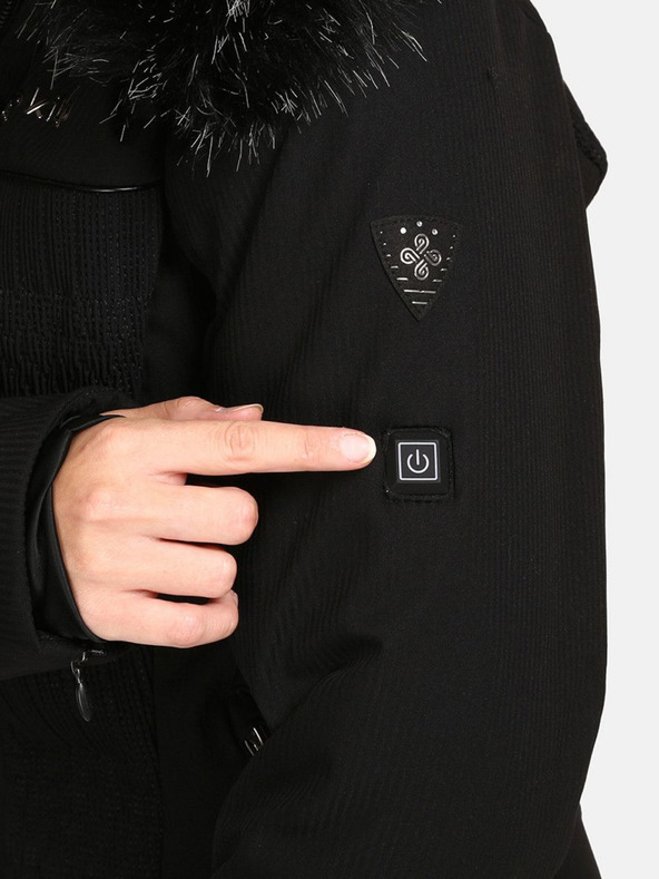 Kilpi Fekete női Kilpi Emilin fűtött síelős dzseki