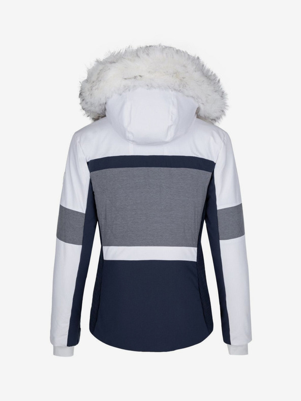 Kilpi Fehér és sötétkék női téli sí kabát Kilpi Alsa-W
