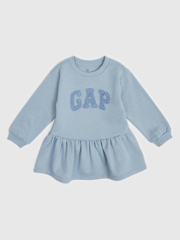 GAP Baby mikinás ruha logóval GAP