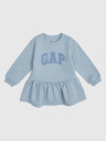 GAP Baby mikinás ruha logóval GAP