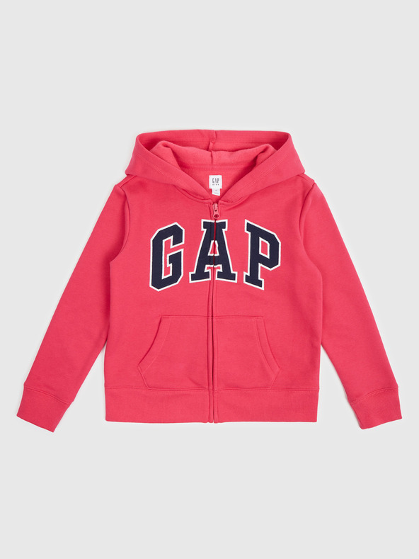 GAP Gyerek pulóver logóval és fleece béléssel GAP