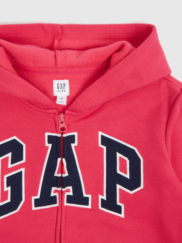 GAP Gyerek pulóver logóval és fleece béléssel GAP