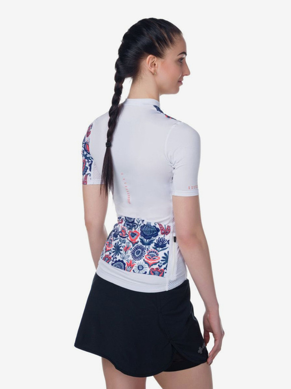 Kilpi Kék-fehér női virágos kerékpáros trikó Kilpi ORETI