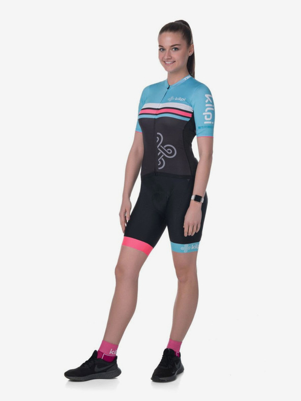 Kilpi Türkiz és fekete női Kilpi MURIA kerékpáros rövidnadrág Kilpi MURIA női kerékpáros rövidnadrág