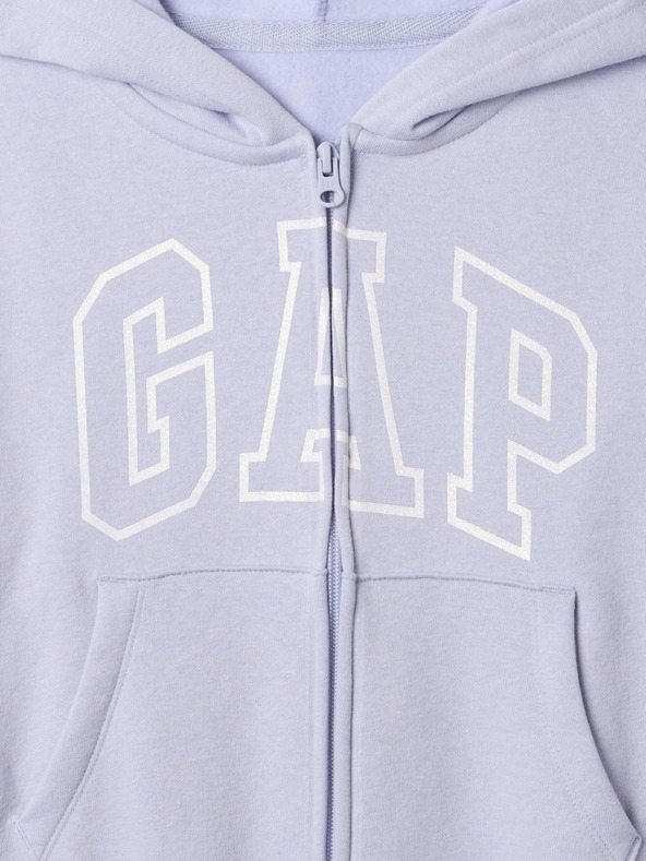 GAP Gyerek pulóver logóval és fleece béléssel GAP