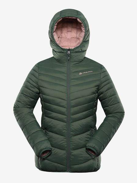 ALPINE PRO Zöld női megfordítható kabát Hi-Therm Alpine Pro Eroma