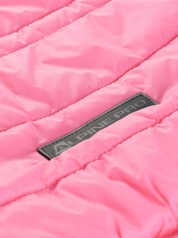 ALPINE PRO Gyerekek megfordítható kabát hi-therm ALPINE PRO DOUWO rózsaszínű