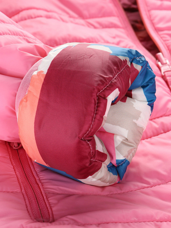 ALPINE PRO Gyerekek megfordítható kabát hi-therm ALPINE PRO DOUWO rózsaszínű
