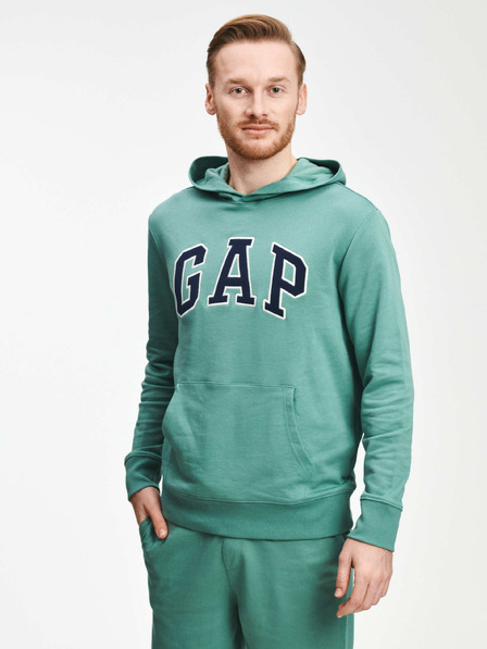 GAP Gap logós kapucnis pulóver GAP