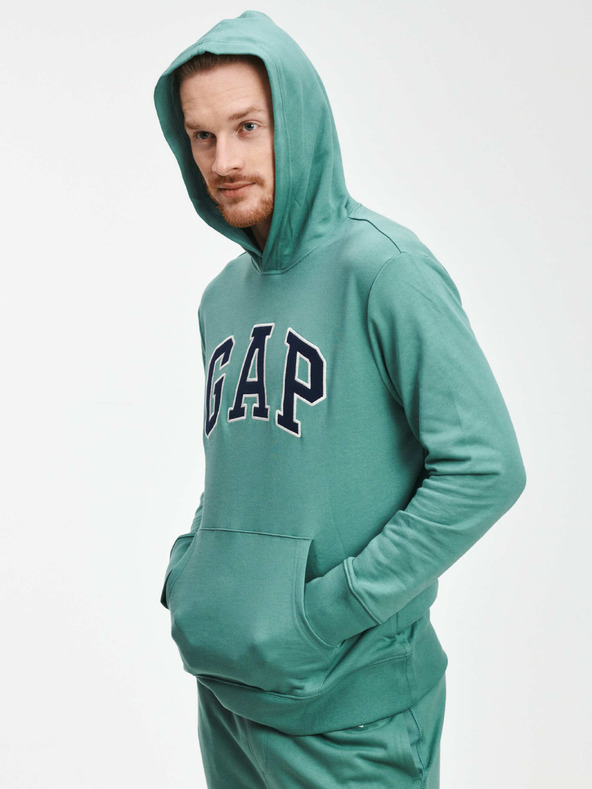 GAP Gap logós kapucnis pulóver GAP