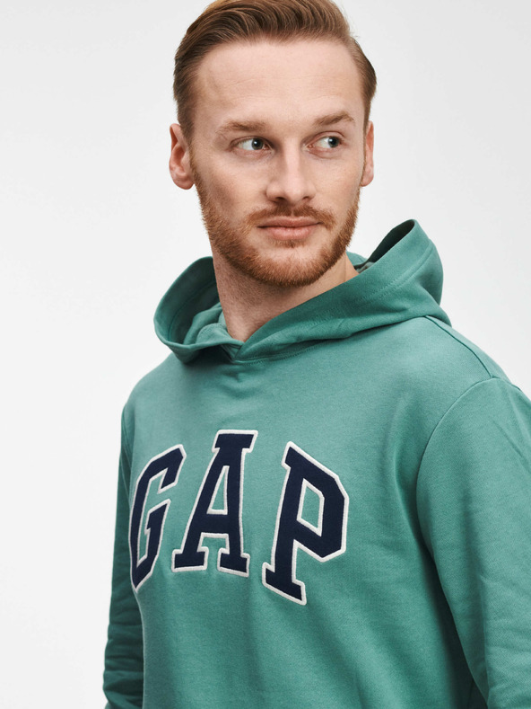 GAP Gap logós kapucnis pulóver GAP