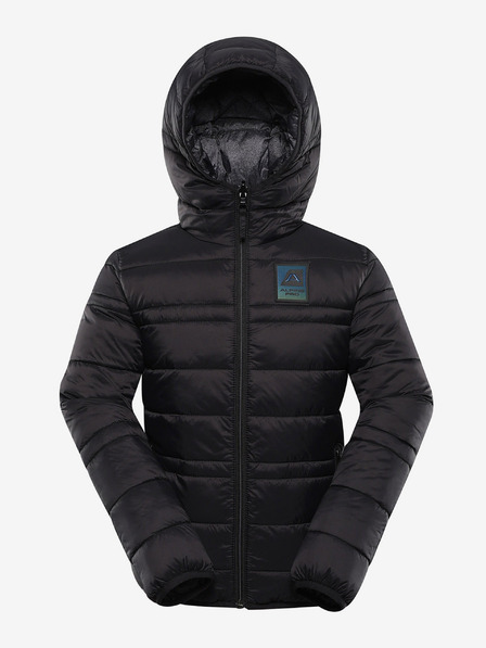 ALPINE PRO Gyermek fordítható kabát hi-therm ALPINE PRO DOUWO fekete