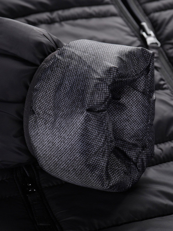 ALPINE PRO Gyermek fordítható kabát hi-therm ALPINE PRO DOUWO fekete