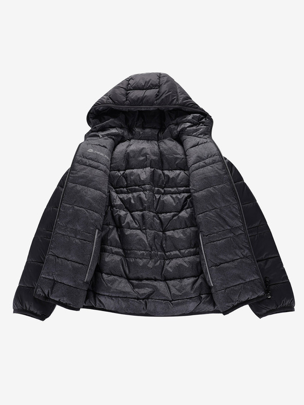 ALPINE PRO Gyermek fordítható kabát hi-therm ALPINE PRO DOUWO fekete
