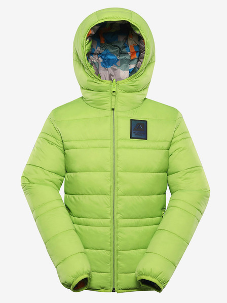 ALPINE PRO Gyerekek fordítható dzseki hi-therm ALPINE PRO DOUWO zöld