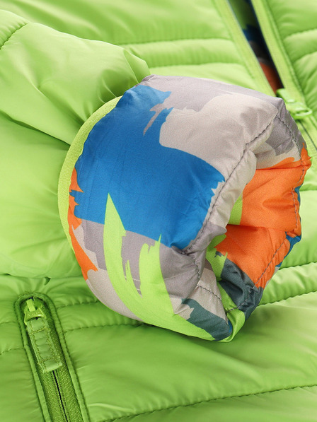 ALPINE PRO Gyerekek fordítható dzseki hi-therm ALPINE PRO DOUWO zöld
