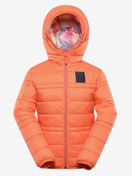 ALPINE PRO Gyermek fordítható kabát hi-therm ALPINE PRO DOUWO narancssárga színben