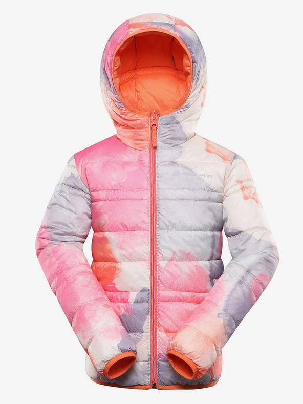 ALPINE PRO Gyermek fordítható kabát hi-therm ALPINE PRO DOUWO narancssárga színben