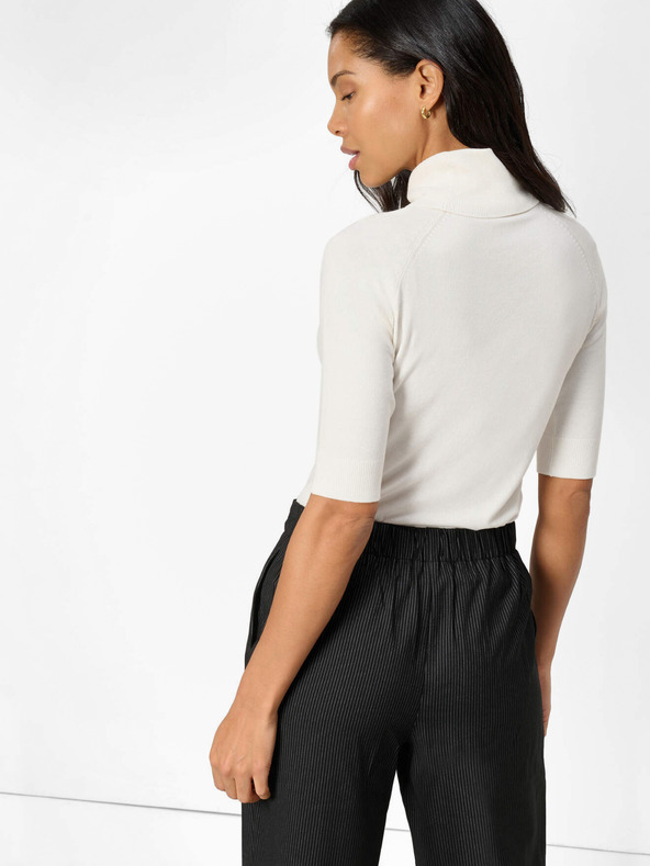 Orsay ORSAY háromnegyedes ujjú fehér garbó