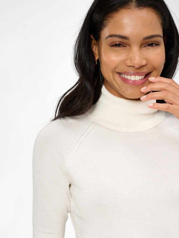 Orsay ORSAY háromnegyedes ujjú fehér garbó