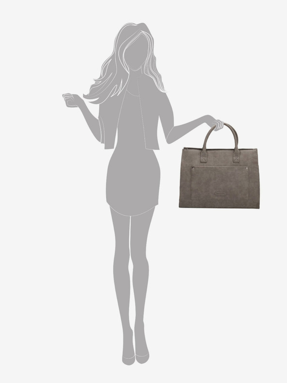 Enrico Benetti Táska Enrico Benetti Bobbi 66523 Közepes Szürke Enrico Benetti Bobbi 66523 Közép Szürke