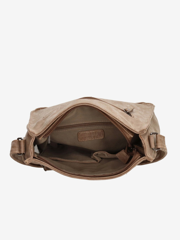 Enrico Benetti Kézitáska Enrico Benetti Bobbi 66592 Közepes Taupe
