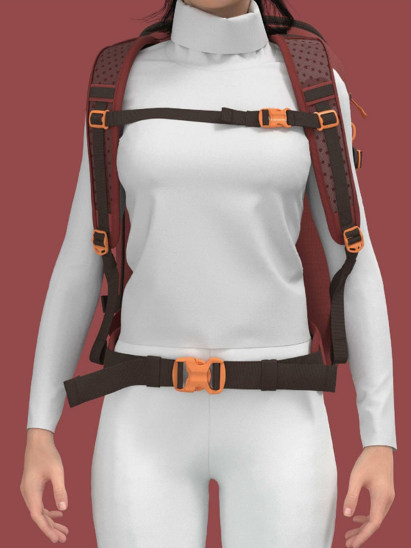 CabinZero Hátizsák CabinZero Adv Pro 42L Sangria piros