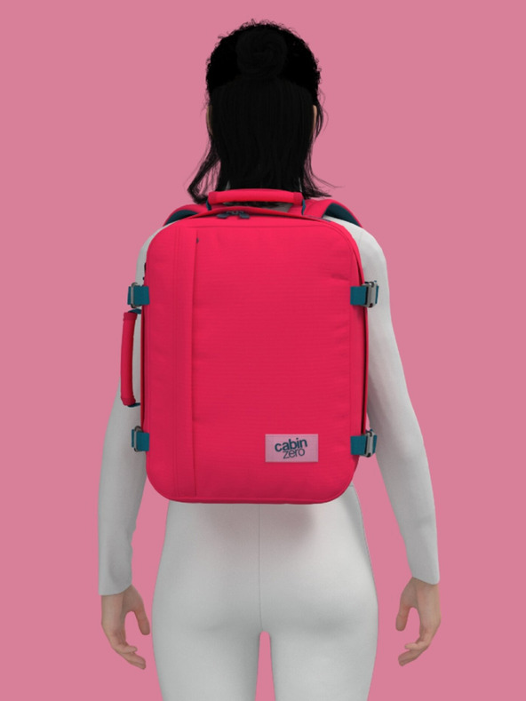CabinZero Piros CabinZero Classic 28L Miami magenta színű hátizsák