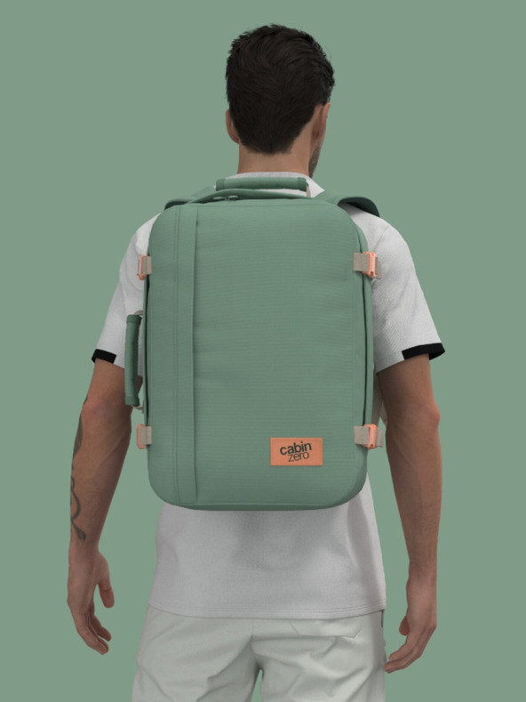 CabinZero Zöld Hátizsák CabinZero Classic 36L Sage forest
