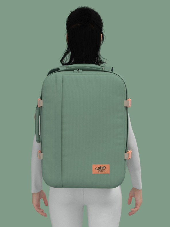 CabinZero CabinZero Classic 44L zöld unisex hátizsák Sage forest